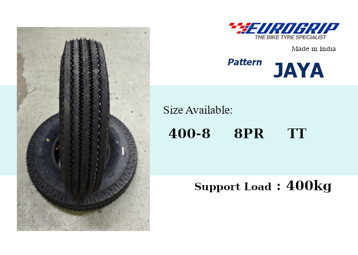 400x8 4.00-8 6PR EuroGrip trailer pneumatic tires pattern JAYA (Halus)